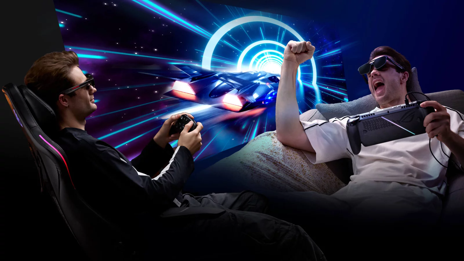 ROG XREAL R1 turns handheld play into a 171-inch AR screen