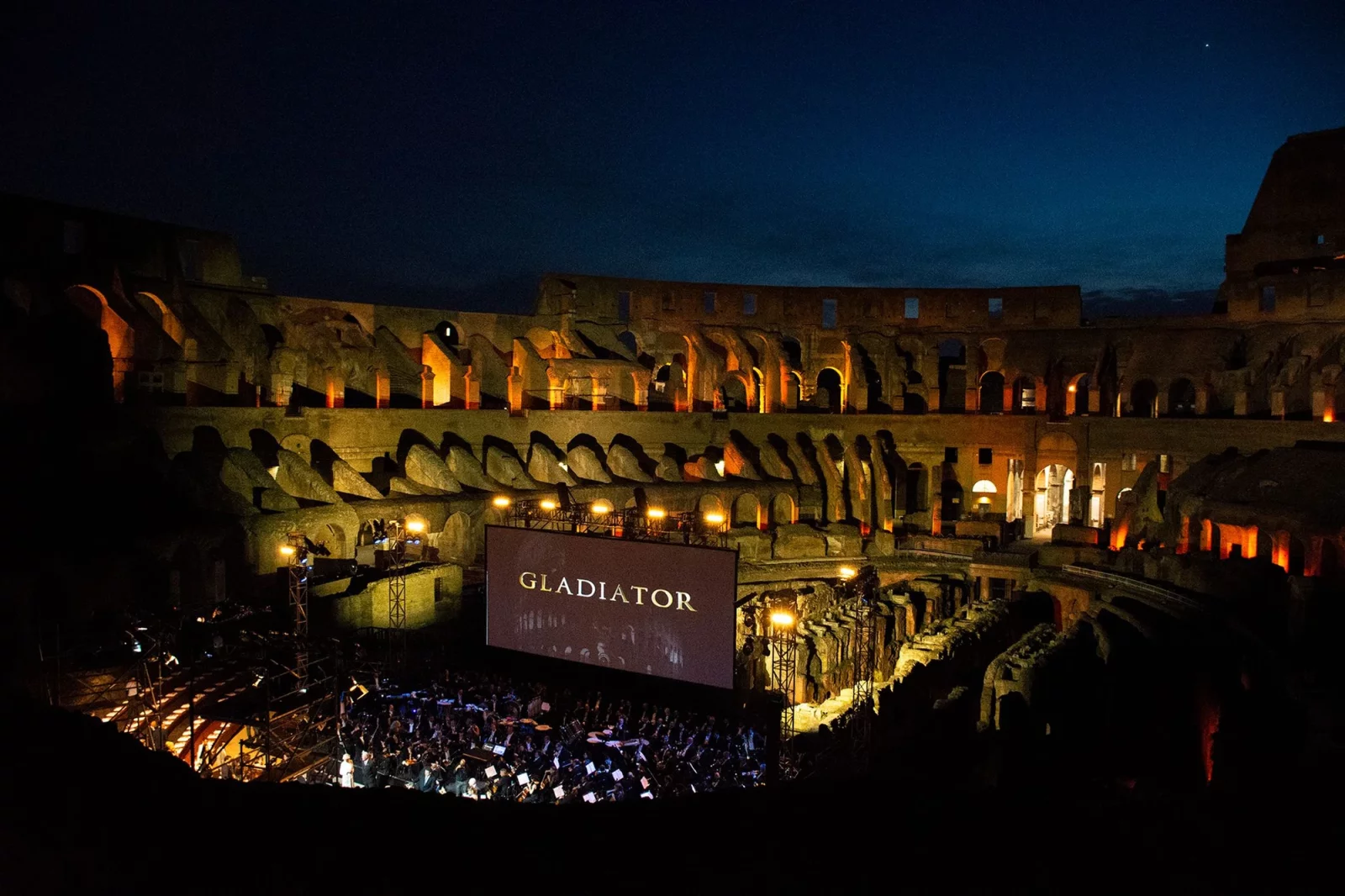 Inside Rome’s Colosseum, Gladiator became a live film-score spectacle